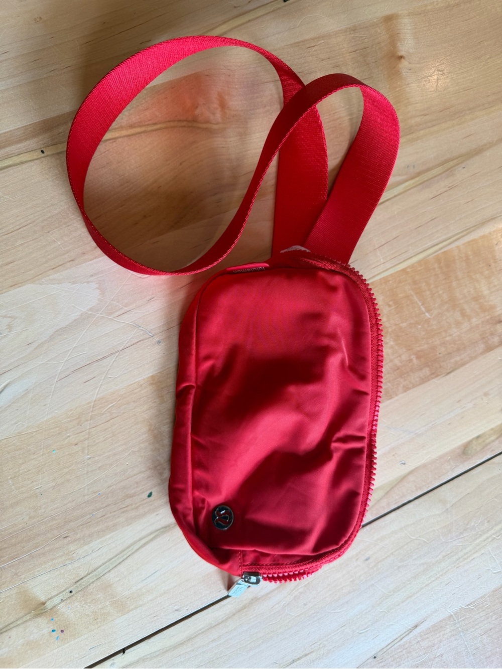 lululemon athletica Red Compact Crossbody Pouch